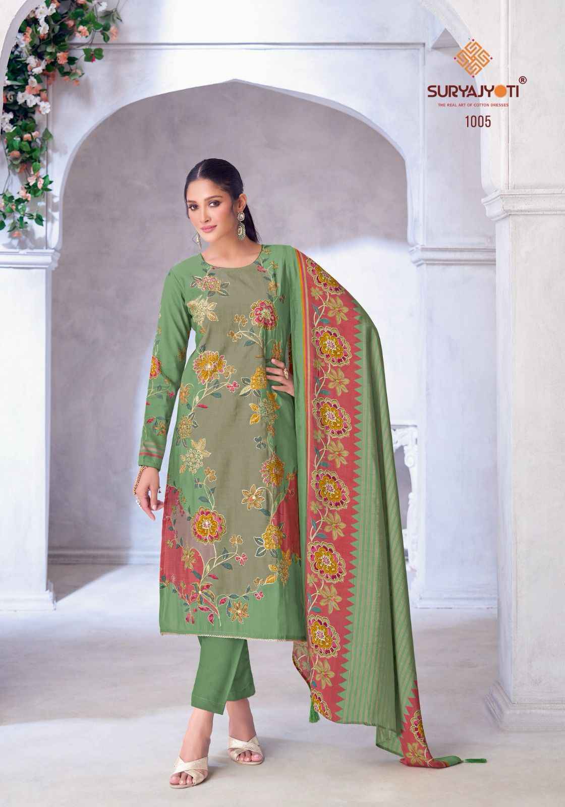 Suryajyoti Kareena Vol 1 Cotton Salwar Kameez Wholesale Price ( 6 Pcs Catalog )