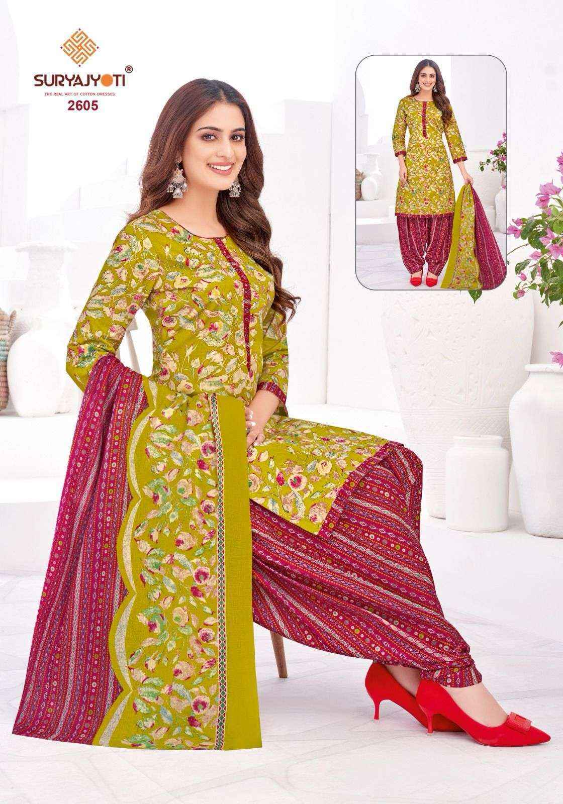 Suryajyoti Patiala Kudi Vol 26 Cotton Dress Material - Surat Wholesale Market ( 10 pcs Catalogue )