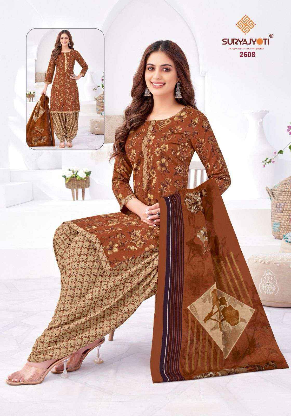 Suryajyoti Patiala Kudi Vol 26 Cotton Dress Material - Surat Wholesale Market ( 10 pcs Catalogue )