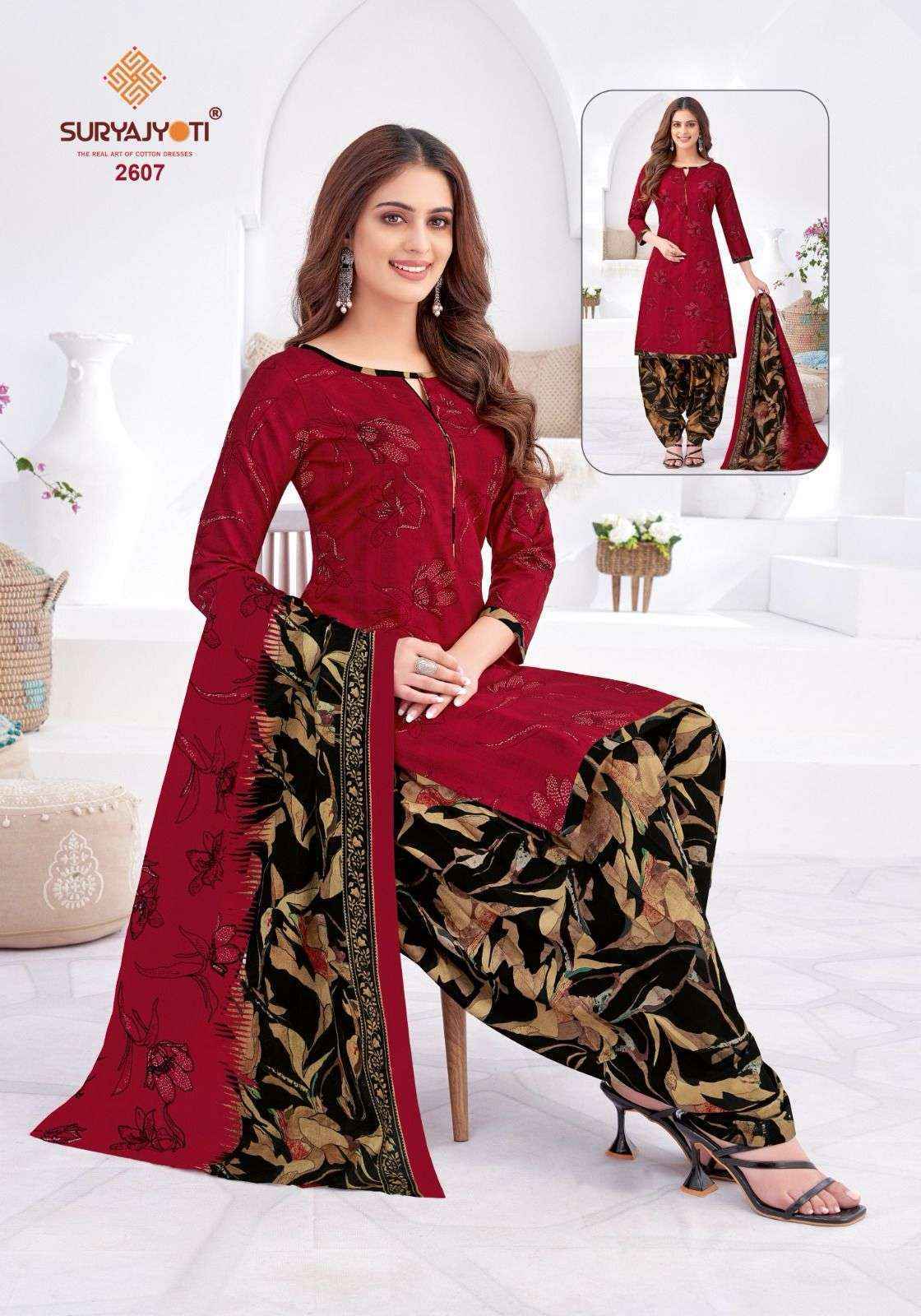 Suryajyoti Patiala Kudi Vol 26 Cotton Dress Material - Surat Wholesale Market ( 10 pcs Catalogue )