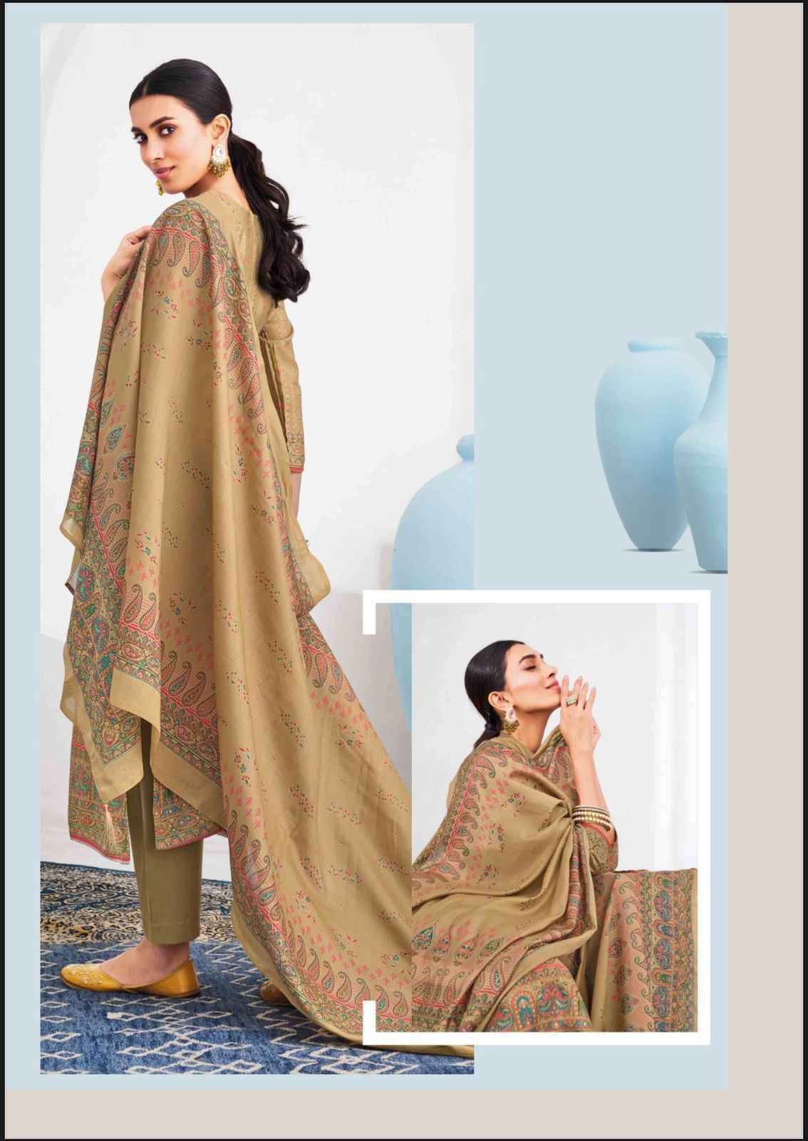 Suryajyoti Pushpa Vol 12 Fancy Work Modal Ladies Suit Wholesale Price ( 8 Pcs Catalog )