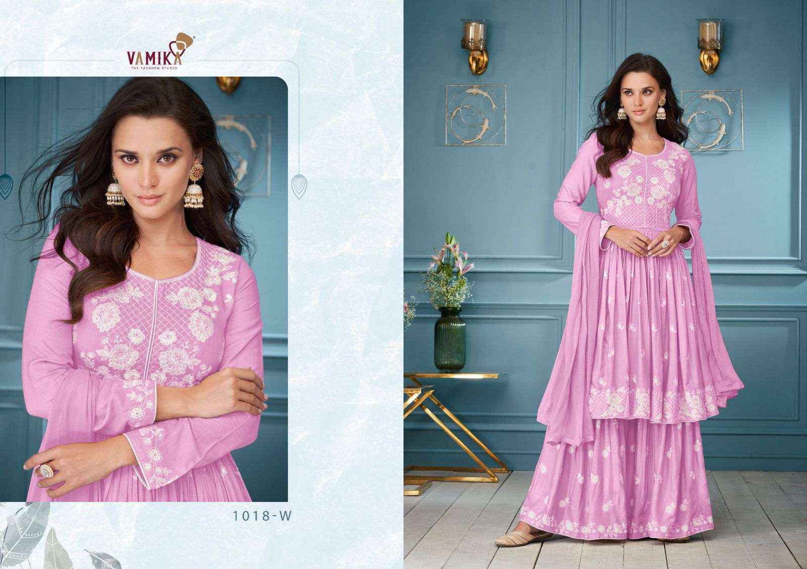 Vamika Lakhnavi Vol 3 Hit List Readymade Lucknowi Palazzo Set Wholesale Price ( 5 Pcs Catalog )