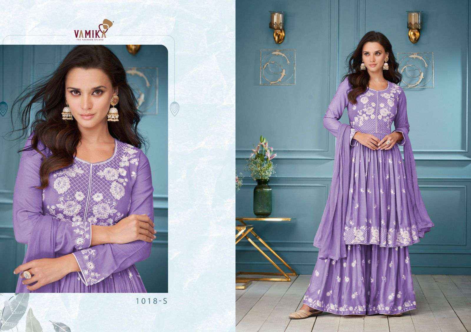 Vamika Lakhnavi Vol 3 Hit List Readymade Lucknowi Palazzo Set Wholesale Price ( 5 Pcs Catalog )