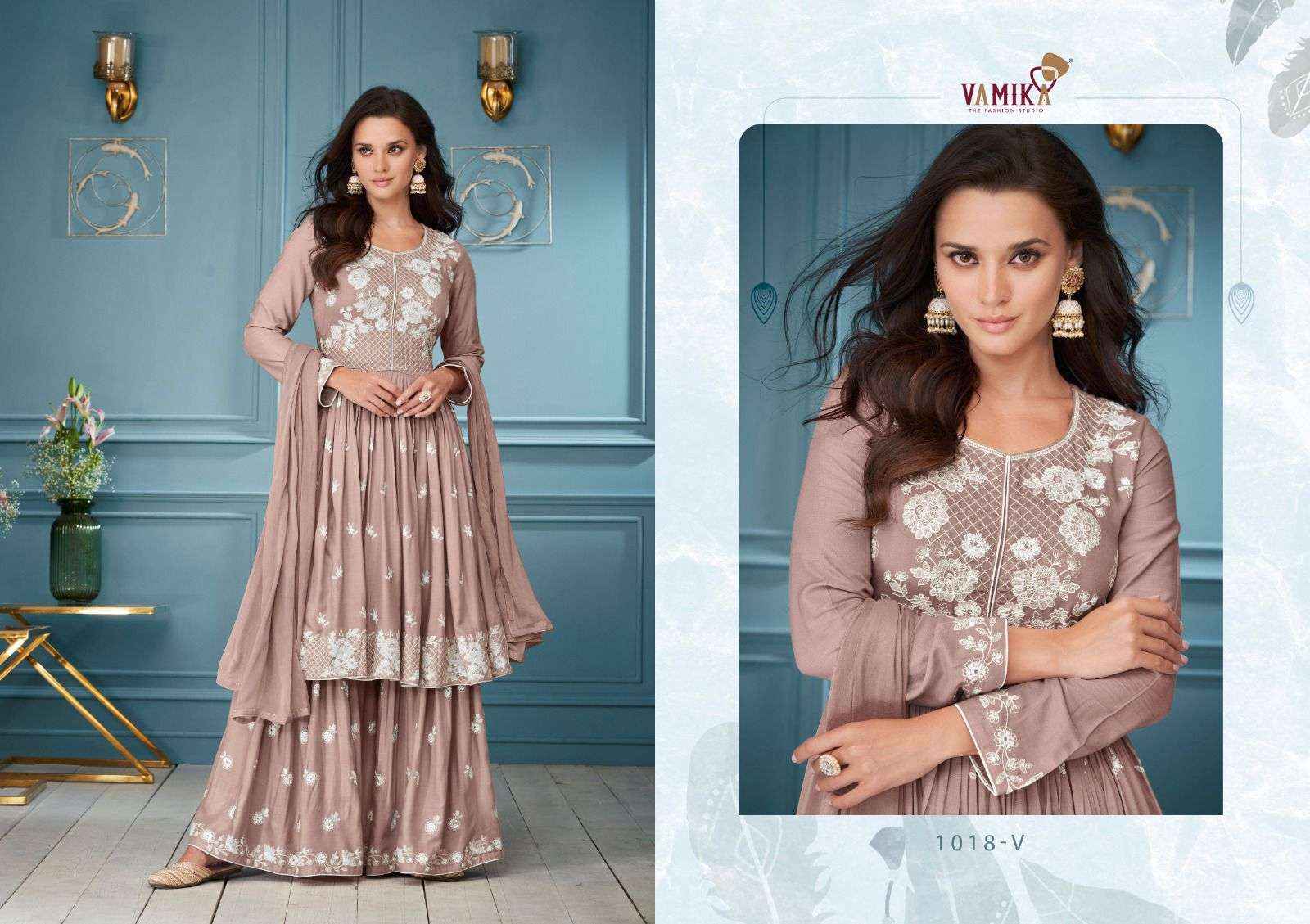 Vamika Lakhnavi Vol 3 Hit List Readymade Lucknowi Palazzo Set Wholesale Price ( 5 Pcs Catalog )