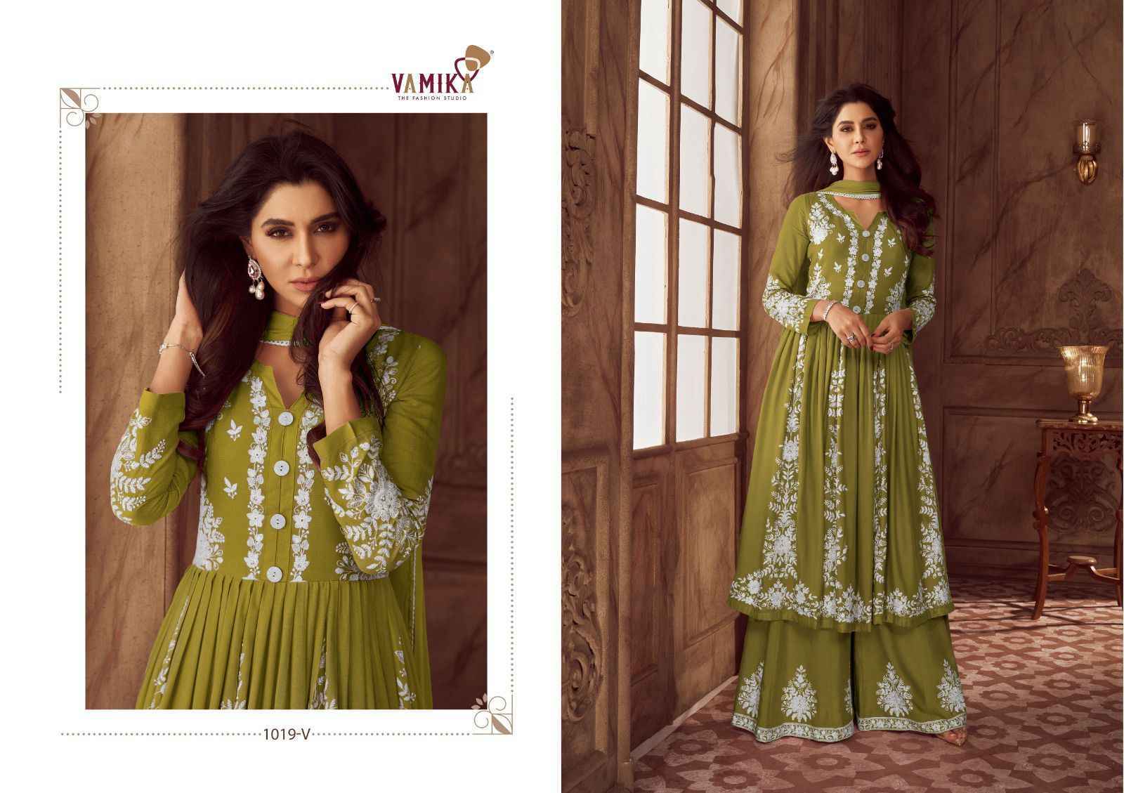 Vamika Lakhnavi Vol 4 Hit Designer Rayon Kurti Combo ( 5 pcs Catalogue )