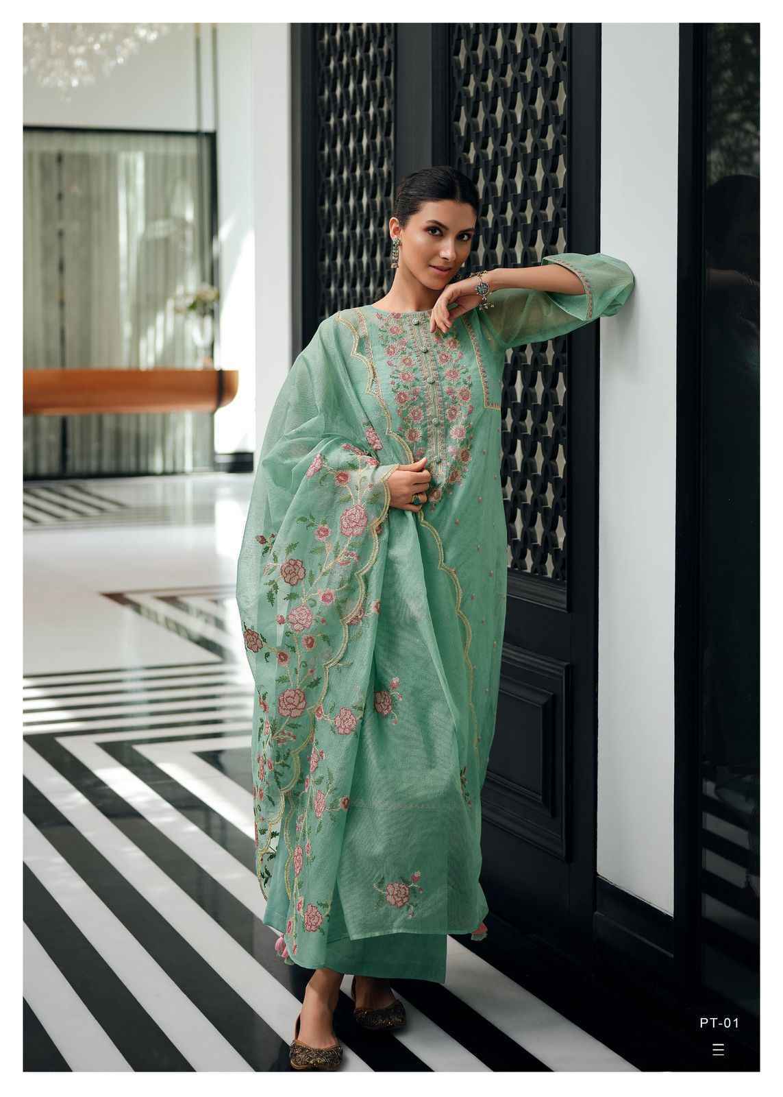 Varsha Fashion Petals Super Net Dress Material Wholesale Price ( 6 pcs Catalogue )