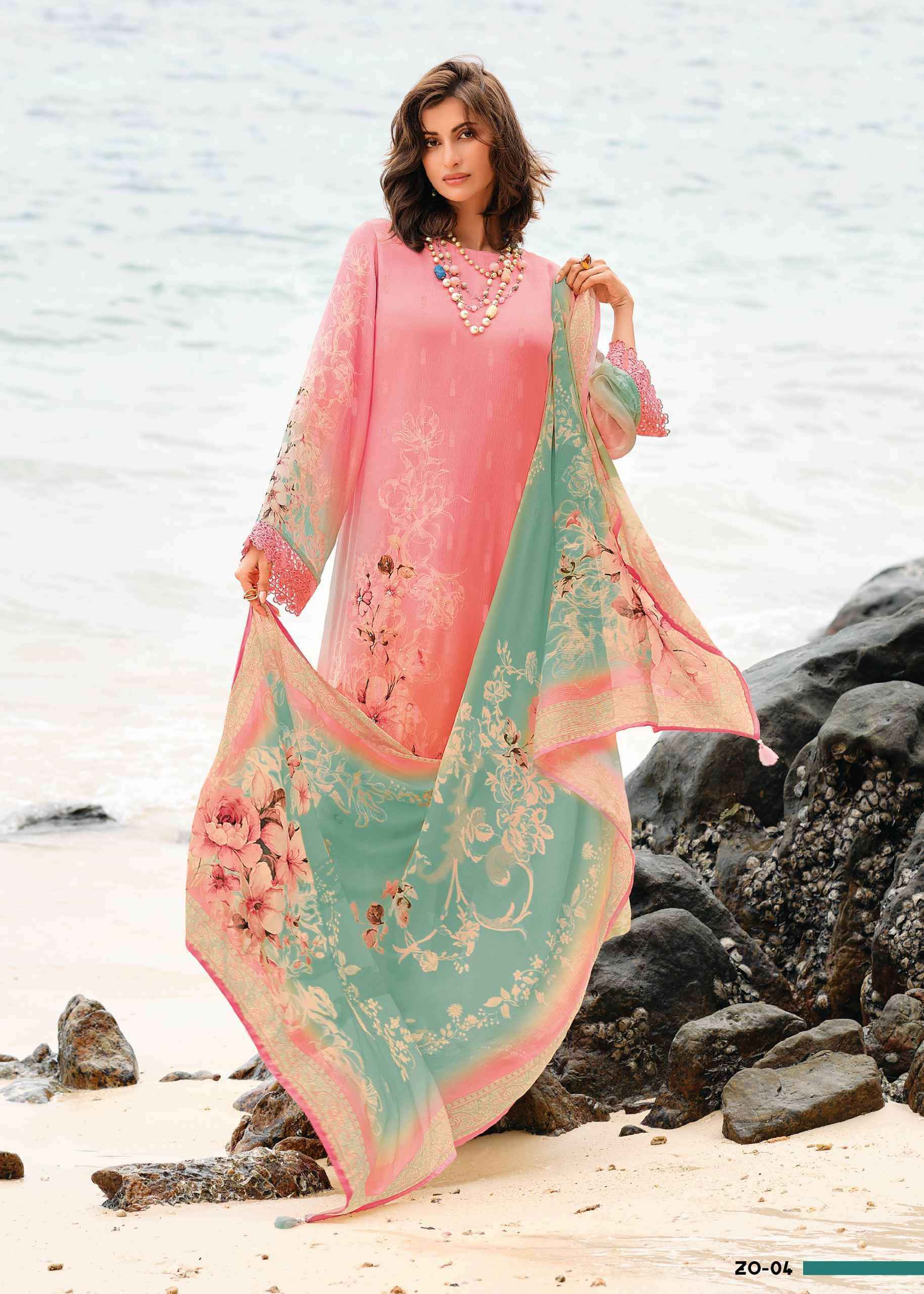 Varsha Zanoor Exclusive Designer Cotton Ladies Dress Wholesale Price ( 4 Pcs Catalog )