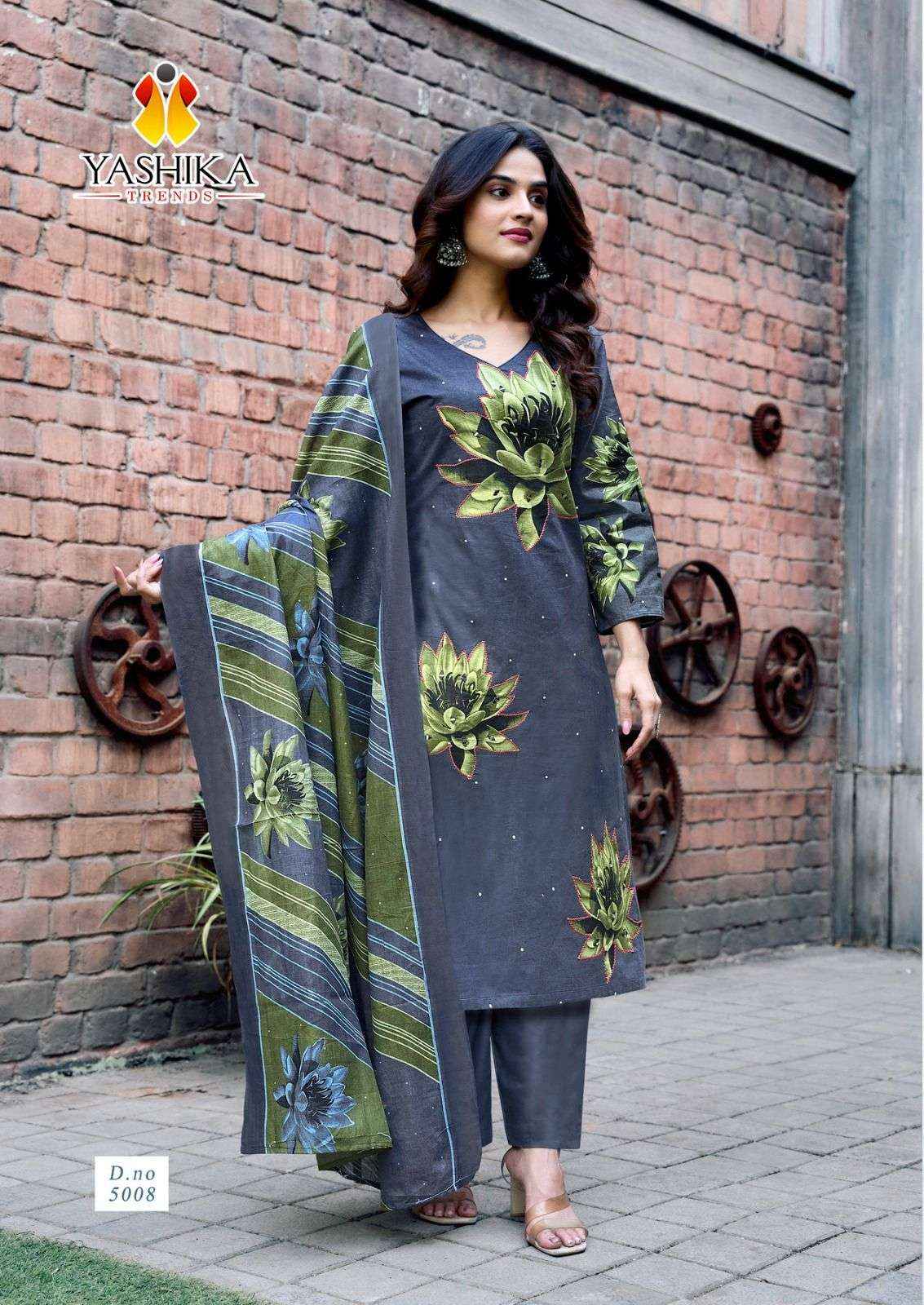 Yashika Dua Vol 5 Pure Cotton With Hand Work Salwar Kameez ( 8 Pcs Catalogue )