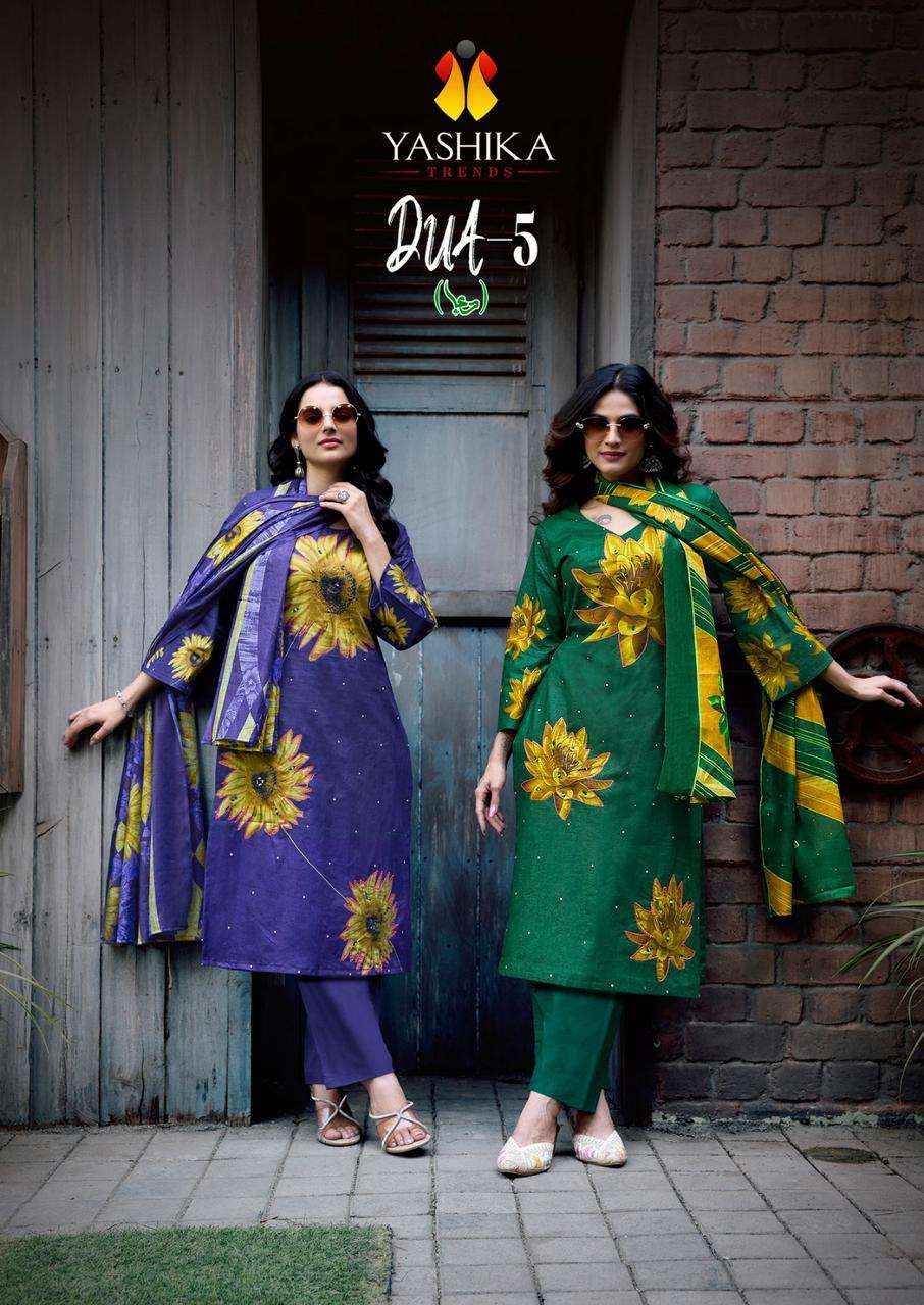 Yashika Dua Vol 5 Pure Cotton With Hand Work Salwar Kameez ( 8 Pcs Catalogue )