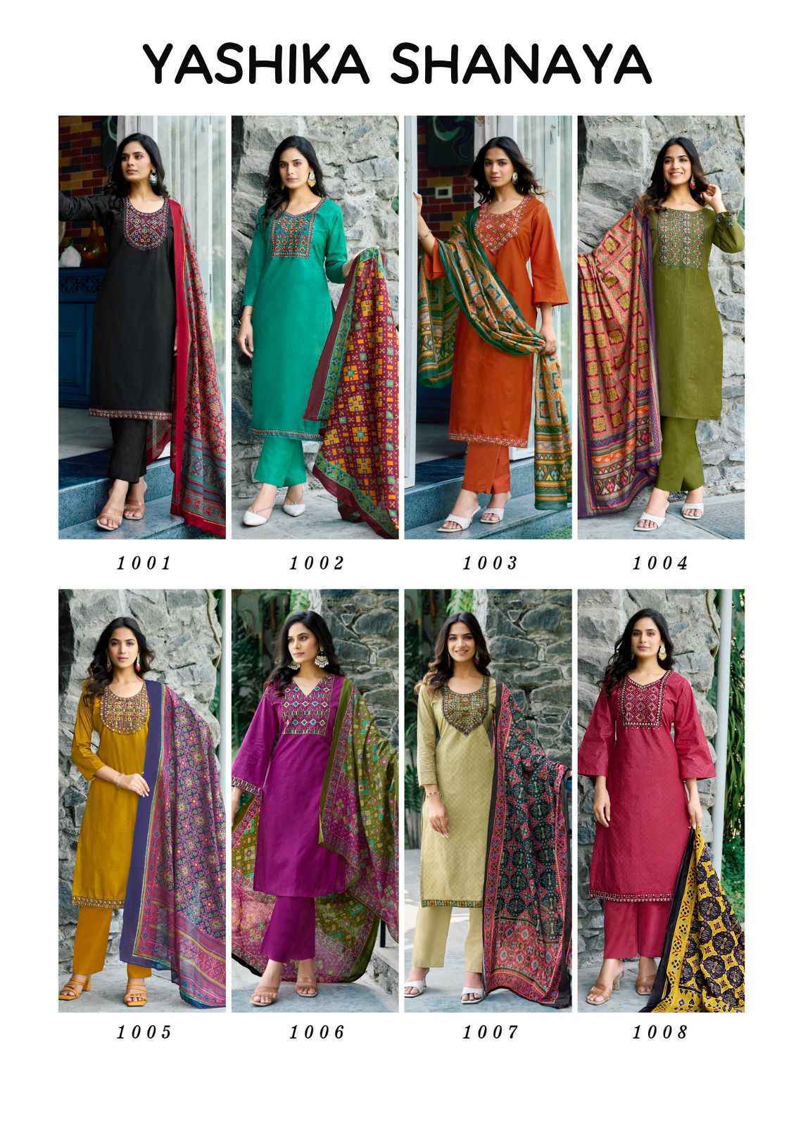 Yashika Shanaya Cotton Salwar Kameez Online Shopping Surat ( 8 pcs Catalogue )