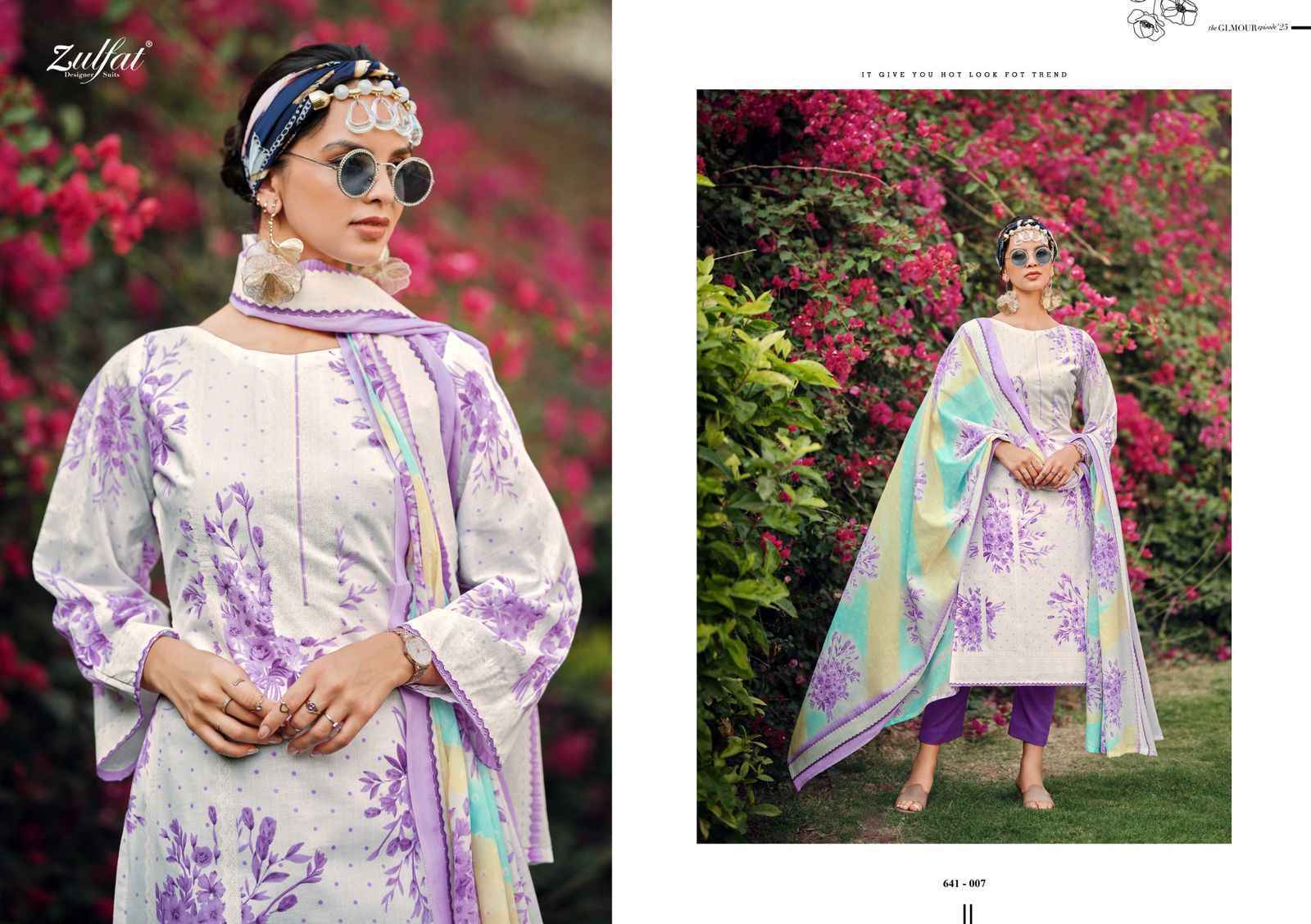 Zulfat Designer Iconic Cotton Dress Material Wholesale Price ( 8 pcs Catalogue )