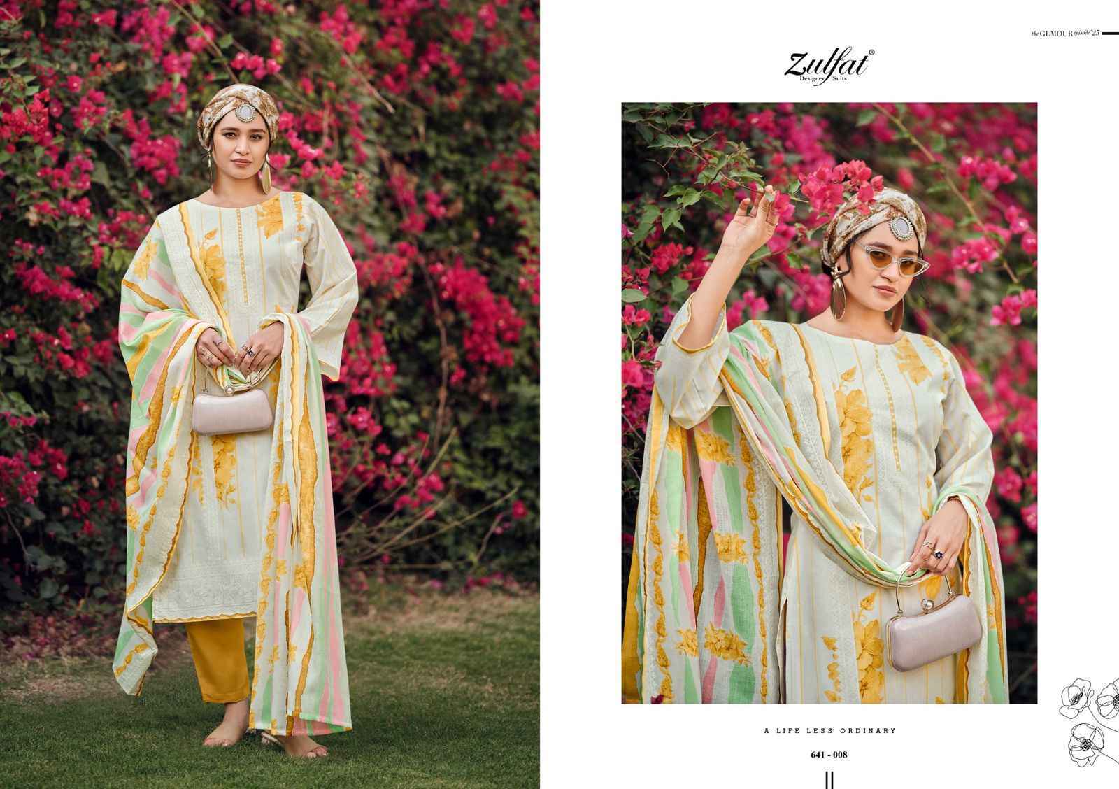 Zulfat Designer Iconic Cotton Dress Material Wholesale Price ( 8 pcs Catalogue )