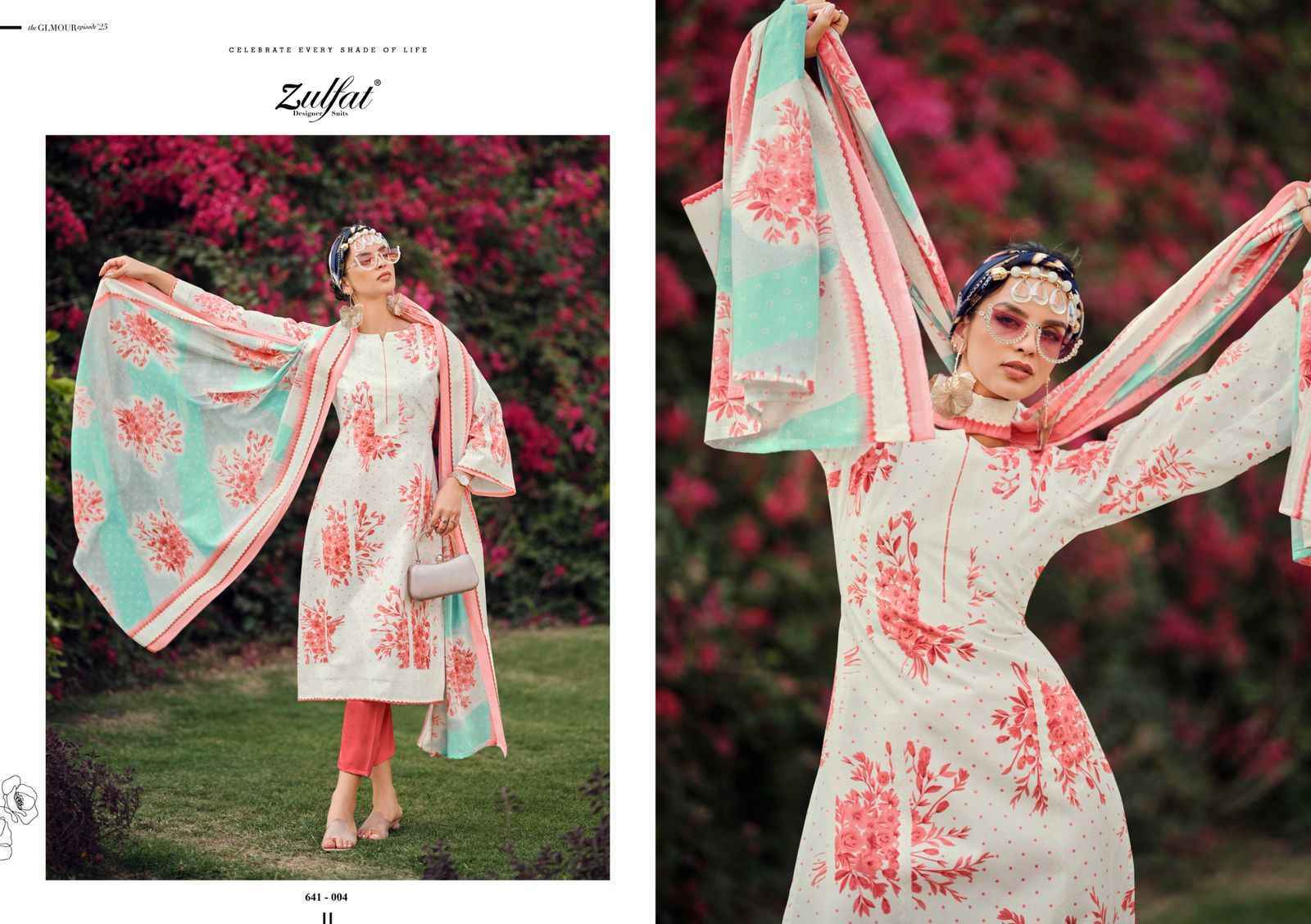 Zulfat Designer Iconic Cotton Dress Material Wholesale Price ( 8 pcs Catalogue )