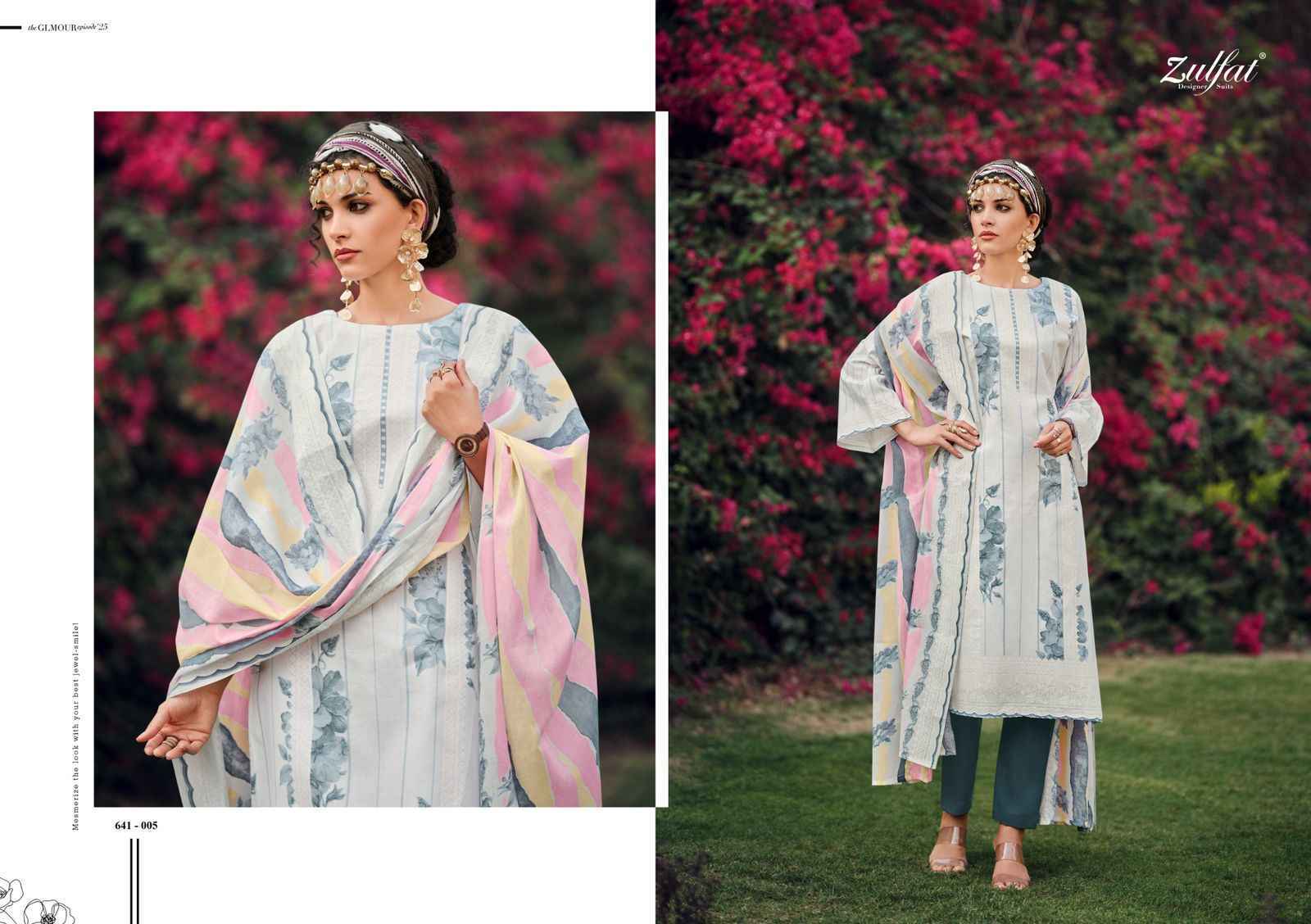 Zulfat Designer Iconic Cotton Dress Material Wholesale Price ( 8 pcs Catalogue )