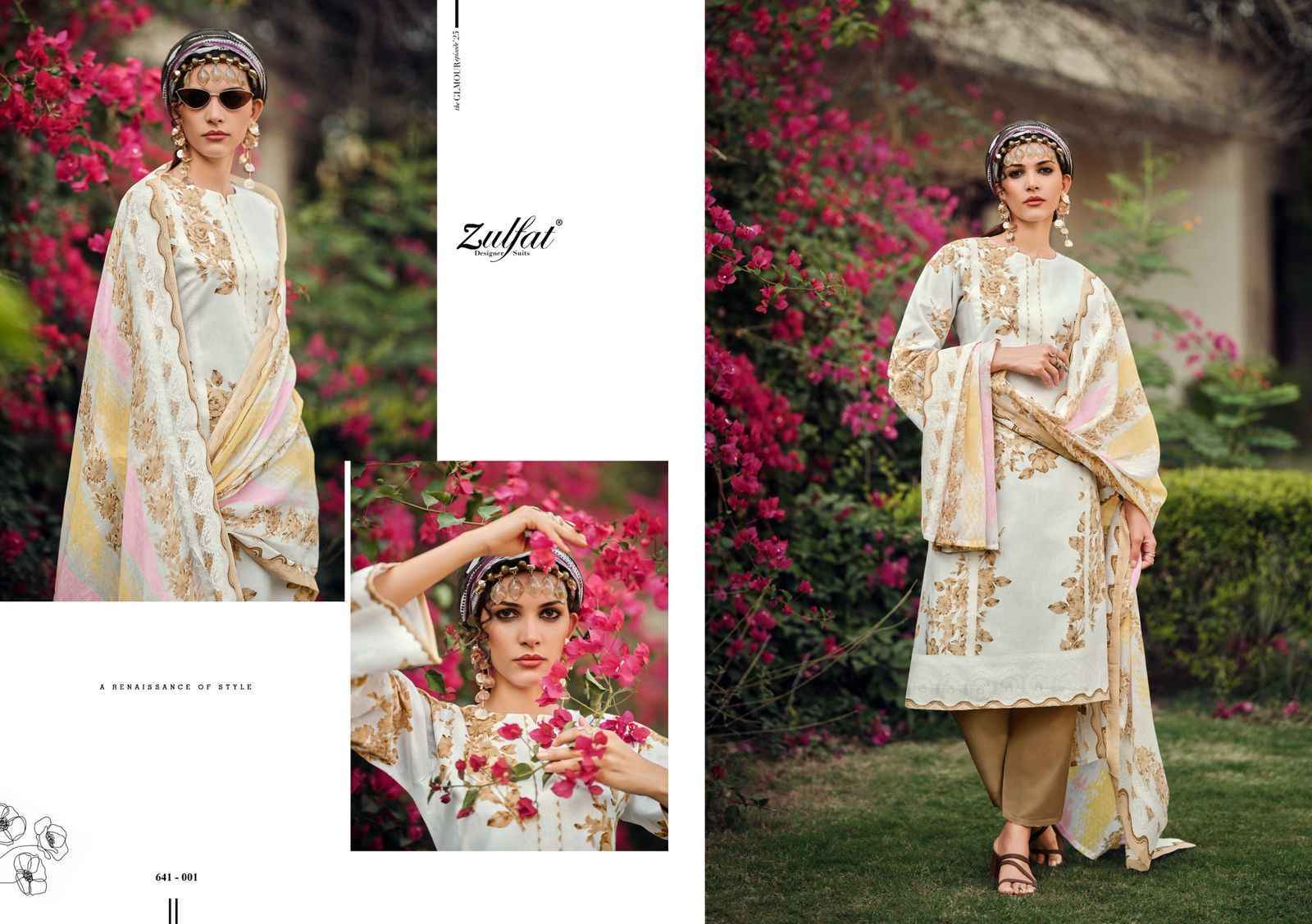 Zulfat Designer Iconic Cotton Dress Material Wholesale Price ( 8 pcs Catalogue )