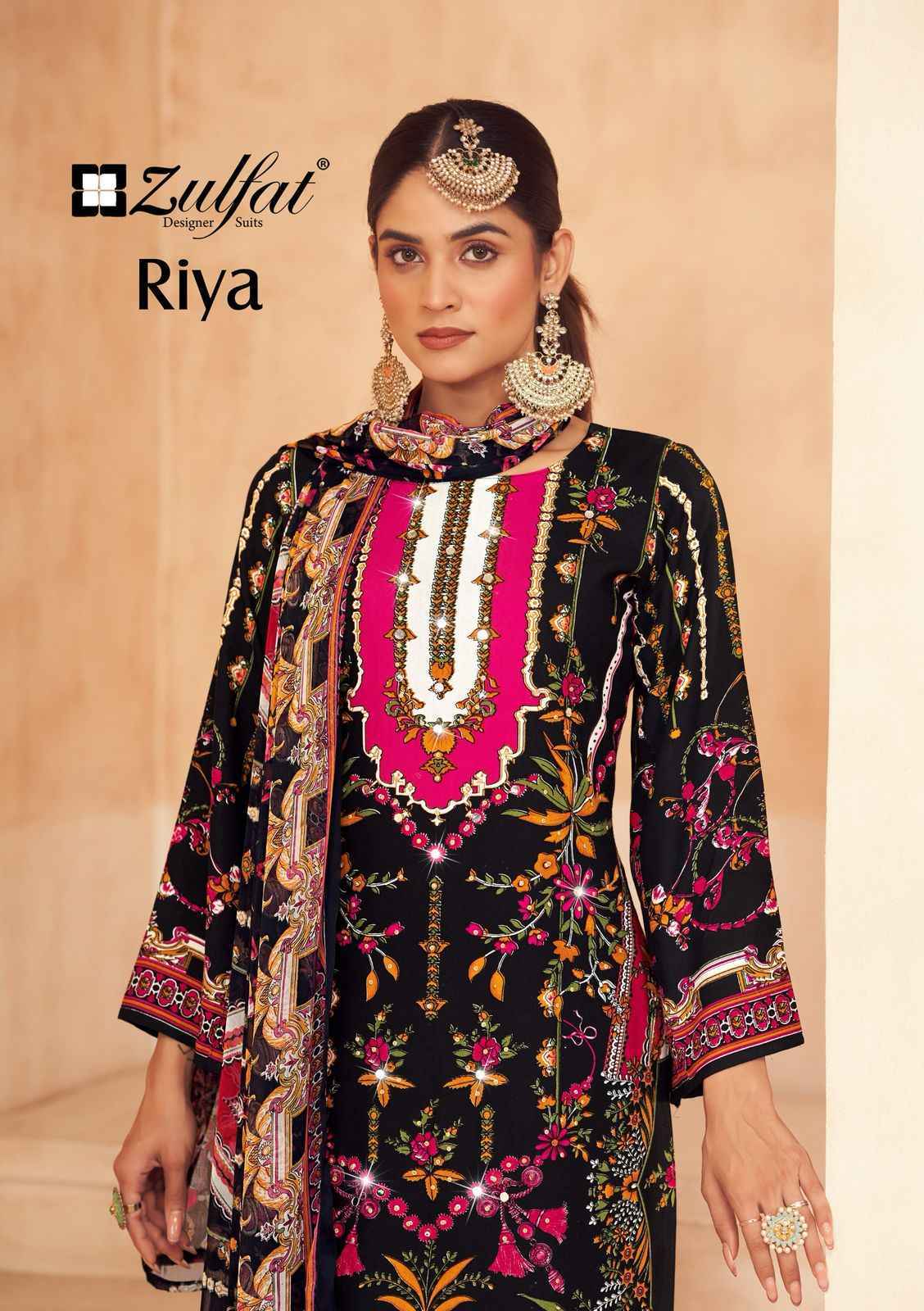 Zulfat Designer Riya Wholesal Viscouse Rayon Dress Material ( 6 pcs Catalogue )