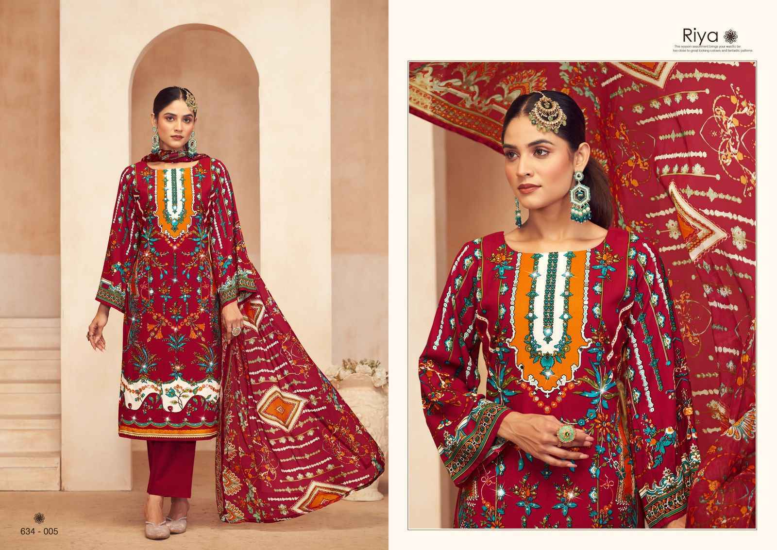 Zulfat Designer Riya Wholesal Viscouse Rayon Dress Material ( 6 pcs Catalogue )