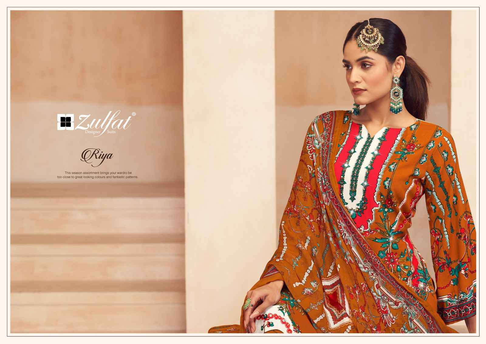 Zulfat Designer Riya Wholesal Viscouse Rayon Dress Material ( 6 pcs Catalogue )