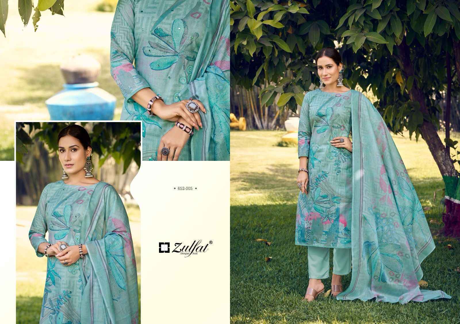 Zulfat Designer Summer Breeze Vol-2 Cotton Pakistani Suits ( 6 Pcs Catalogue )
