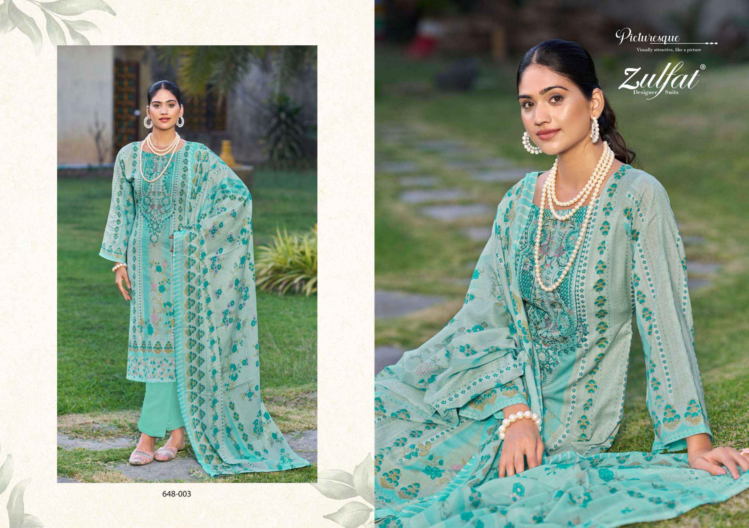 Zulfat Gulnaaz Vol 3 Cotton Pakistani Suits  ( 8 pcs Catalogue)