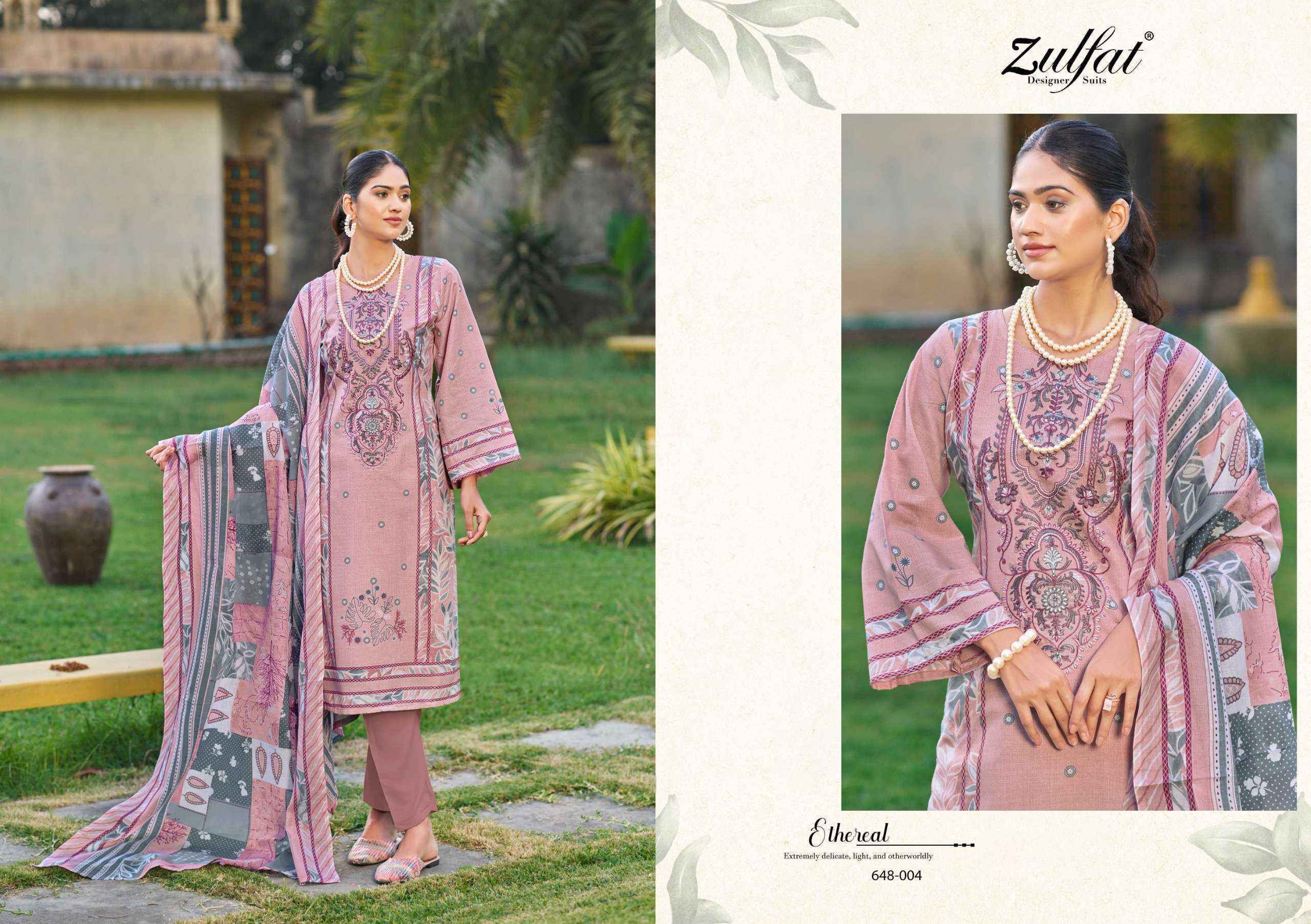 Zulfat Gulnaaz Vol 3 Cotton Pakistani Suits  ( 8 pcs Catalogue)