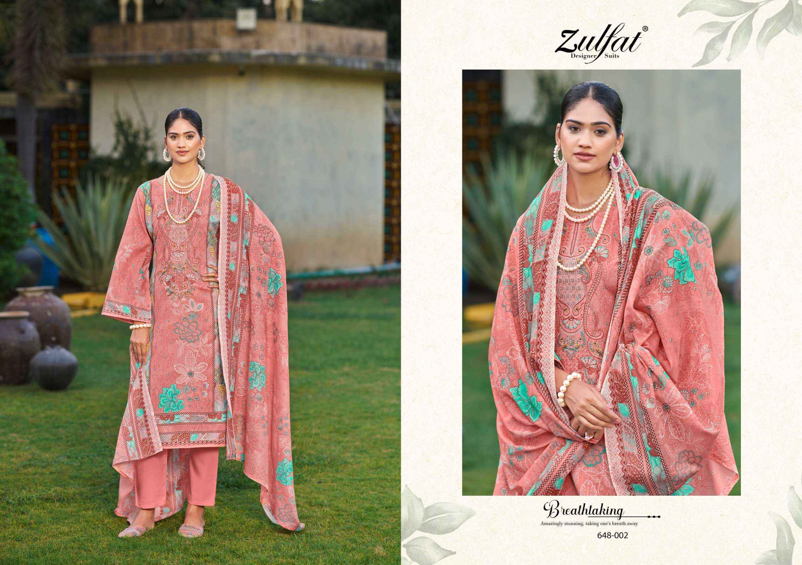 Zulfat Gulnaaz Vol 3 Cotton Pakistani Suits  ( 8 pcs Catalogue)