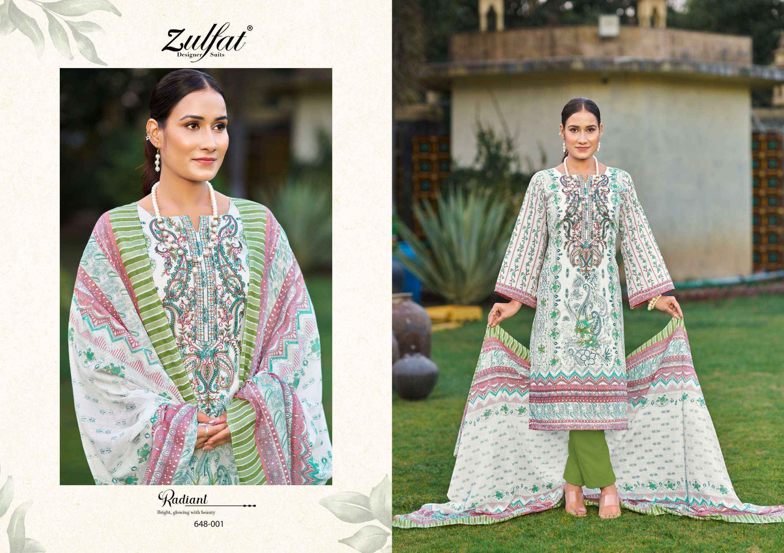 Zulfat Gulnaaz Vol 3 Cotton Pakistani Suits  ( 8 pcs Catalogue)