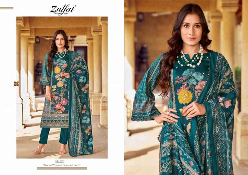 Zulfat Sangini Vol 6 Fancy Work Jam Cotton Dress Material ( 6 Pcs Catalogue )