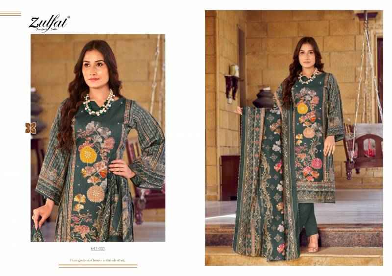 Zulfat Sangini Vol 6 Fancy Work Jam Cotton Dress Material ( 6 Pcs Catalogue )