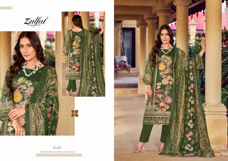 Zulfat Sangini Vol 6 Fancy Work Jam Cotton Dress Material ( 6 Pcs Catalogue )