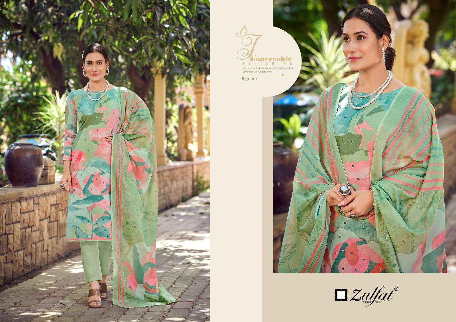 Zulfat Summer Shine Vol-2 Cotton Dress Material Wholesale Price (6 pcs Catalogue)
