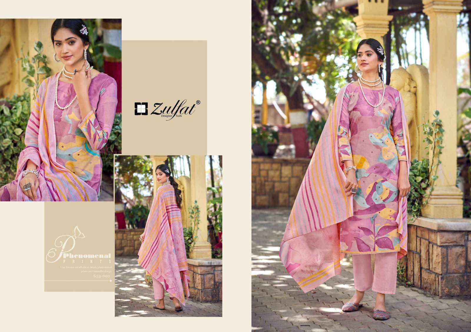 Zulfat Summer Shine Vol-2 Cotton Dress Material Wholesale Price (6 pcs Catalogue)