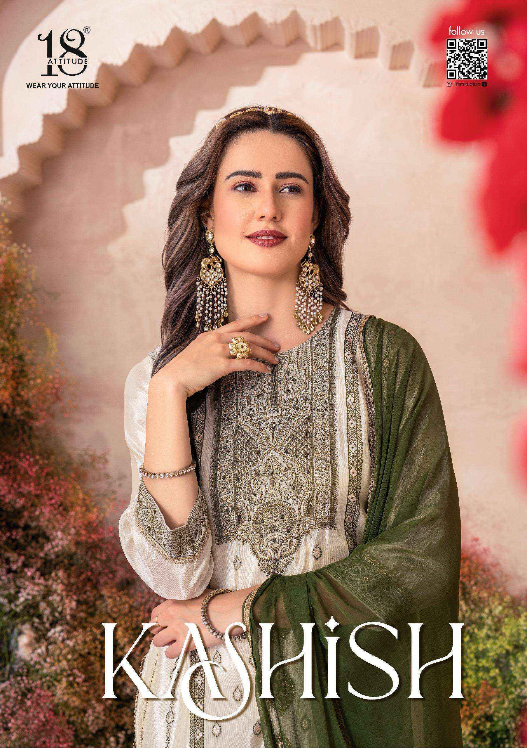 18 Attitude Kashish Viscouse Readymade Suit  Wholesale Price (5 pcs Catalogue)