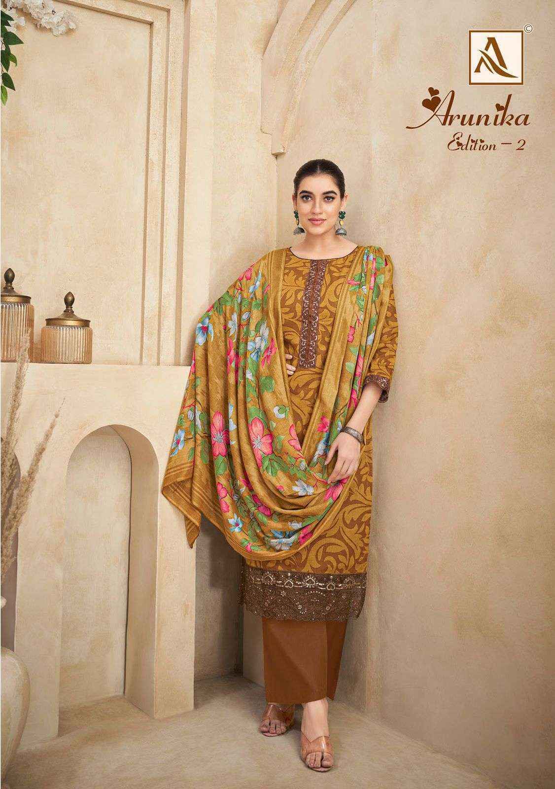 Alok Arunika Edition 2 Cambric Cotton Dress Material New Catalog ( 6 Pcs Catalogue )