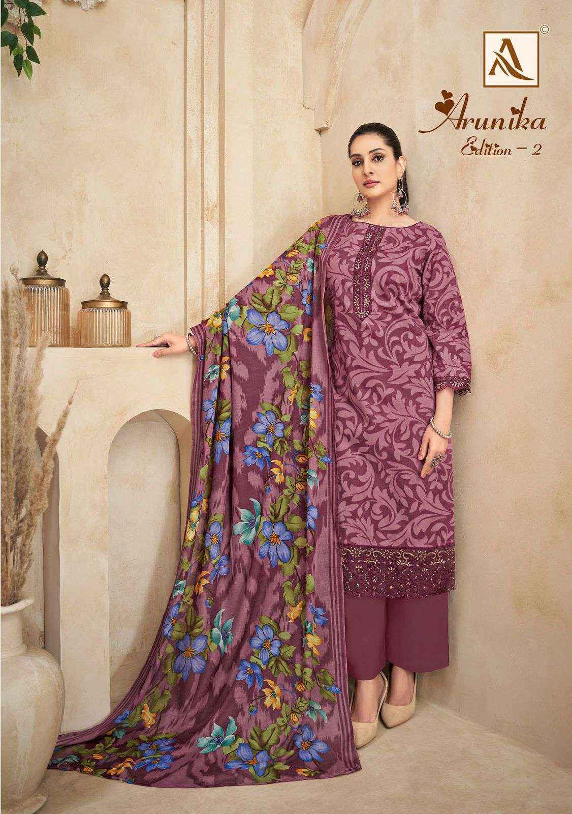 Alok Arunika Edition 2 Cambric Cotton Dress Material New Catalog ( 6 Pcs Catalogue )