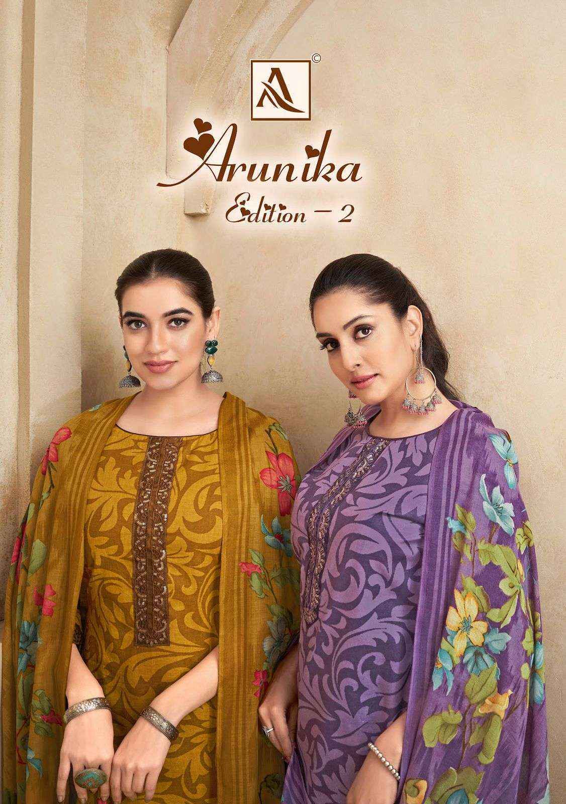 Alok Arunika Edition 2 Cambric Cotton Dress Material New Catalog ( 6 Pcs Catalogue )