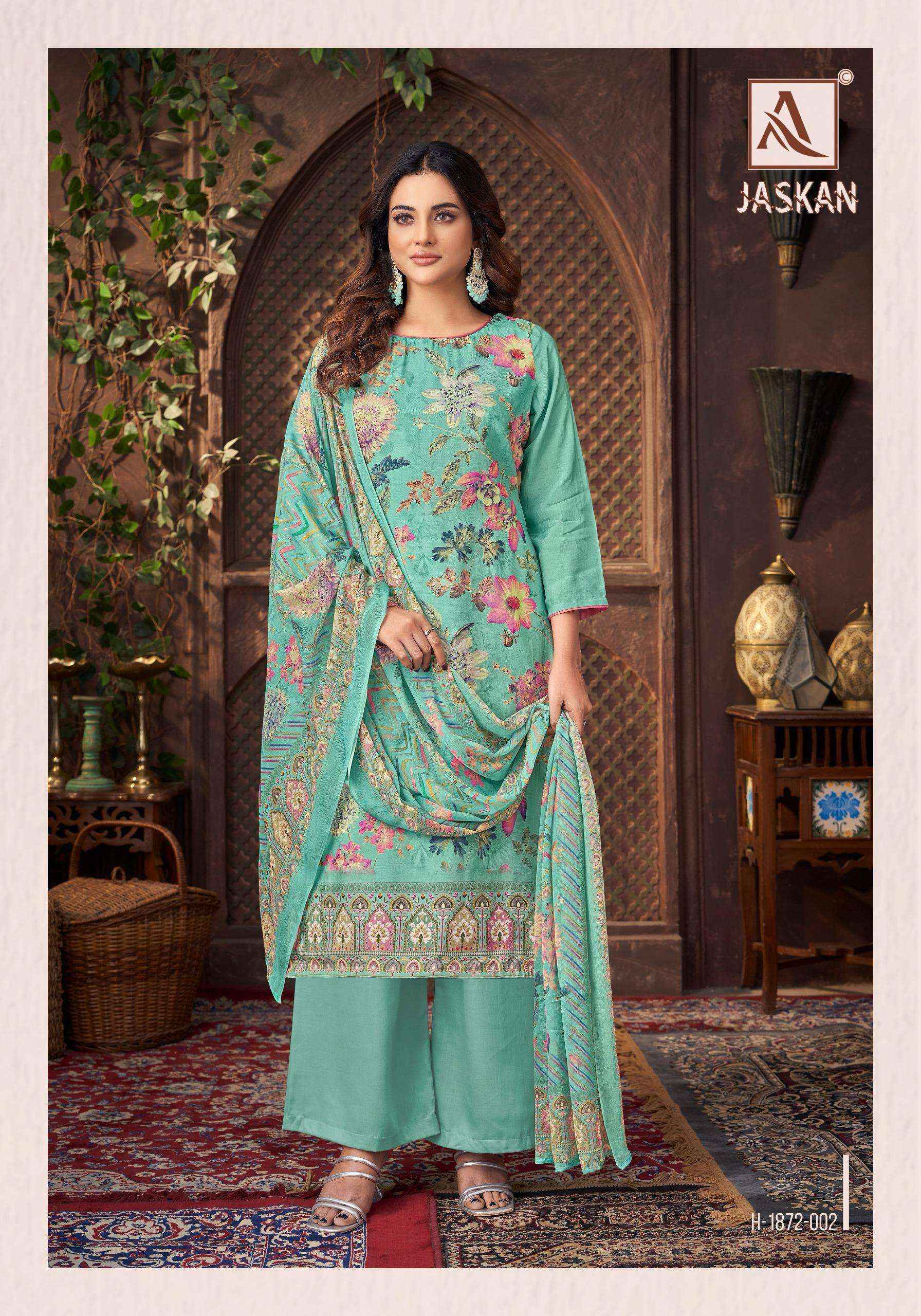 Alok Jaskan Viscose Musline Salwar Kameez Wholesale Price ( 6 Pcs Catalog )