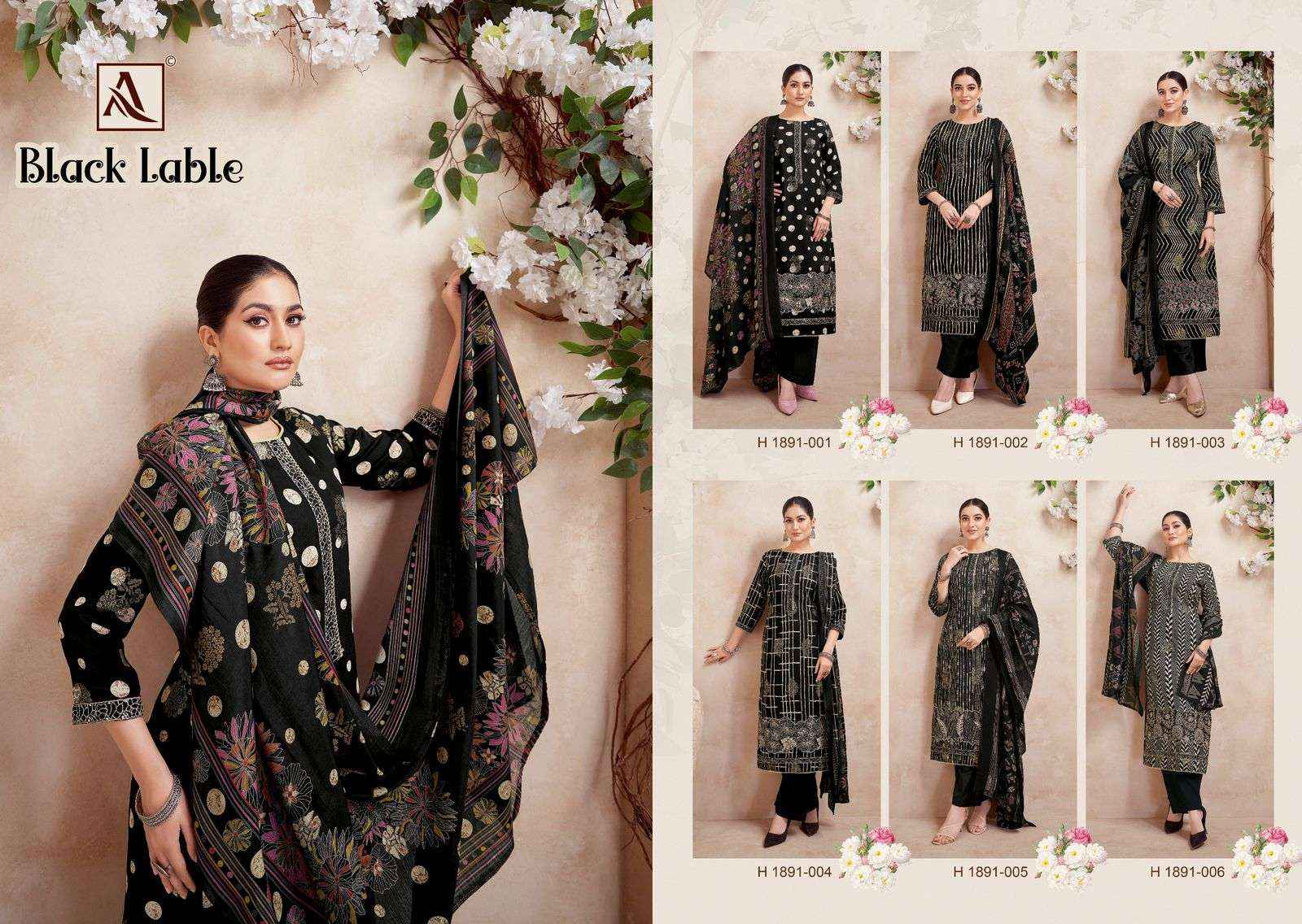 Alok Suit Black Lable Rayon Dress Material  ( 6 Pcs Catalogue )