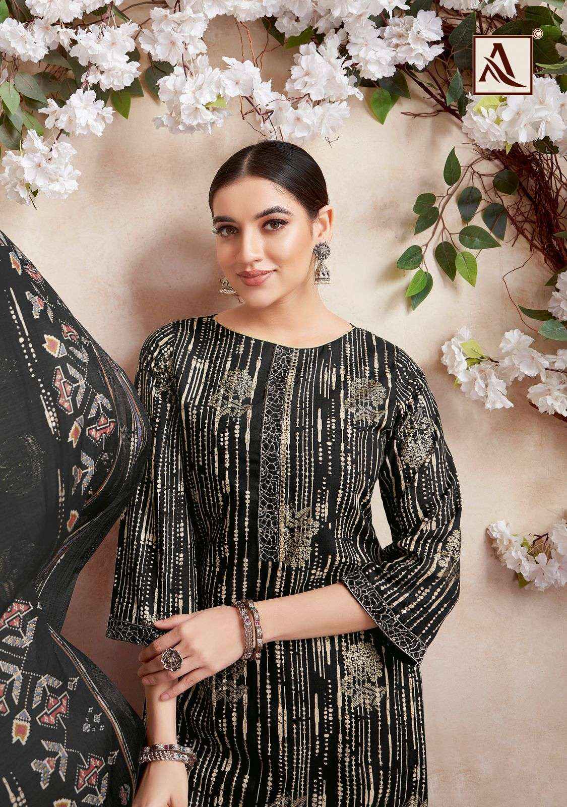 Alok Suit Black Lable Rayon Dress Material  ( 6 Pcs Catalogue )
