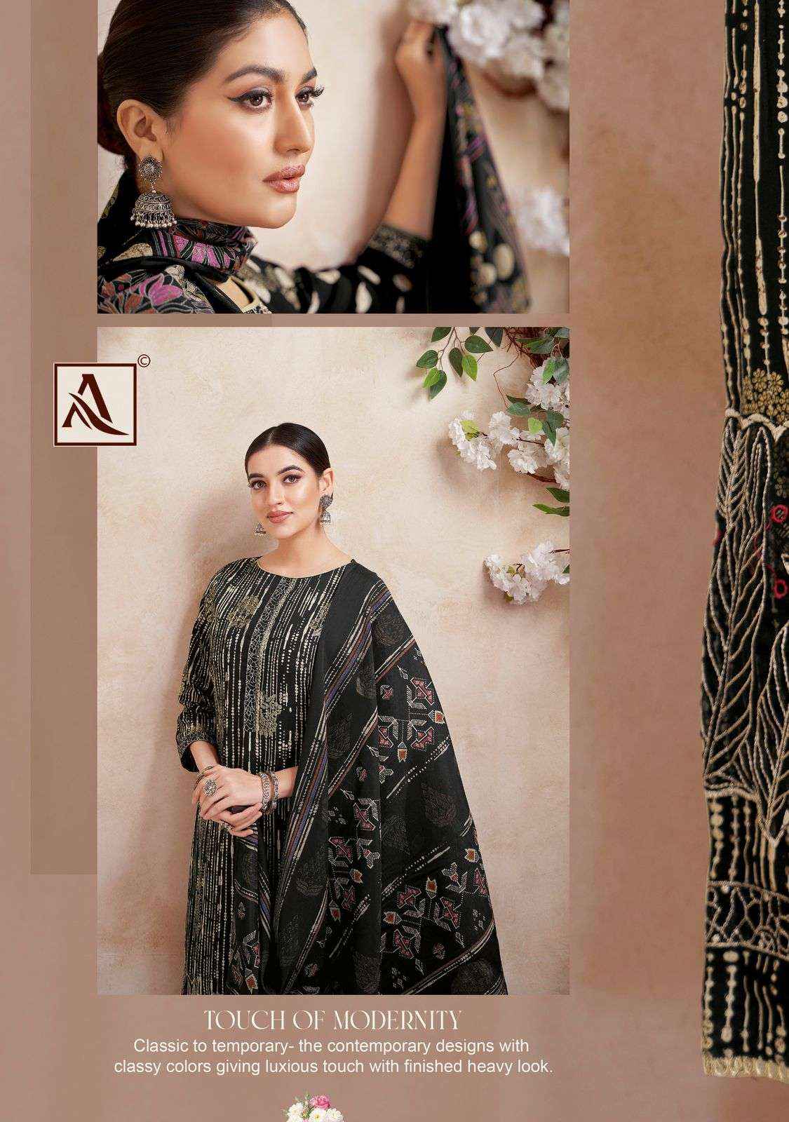 Alok Suit Black Lable Rayon Dress Material  ( 6 Pcs Catalogue )