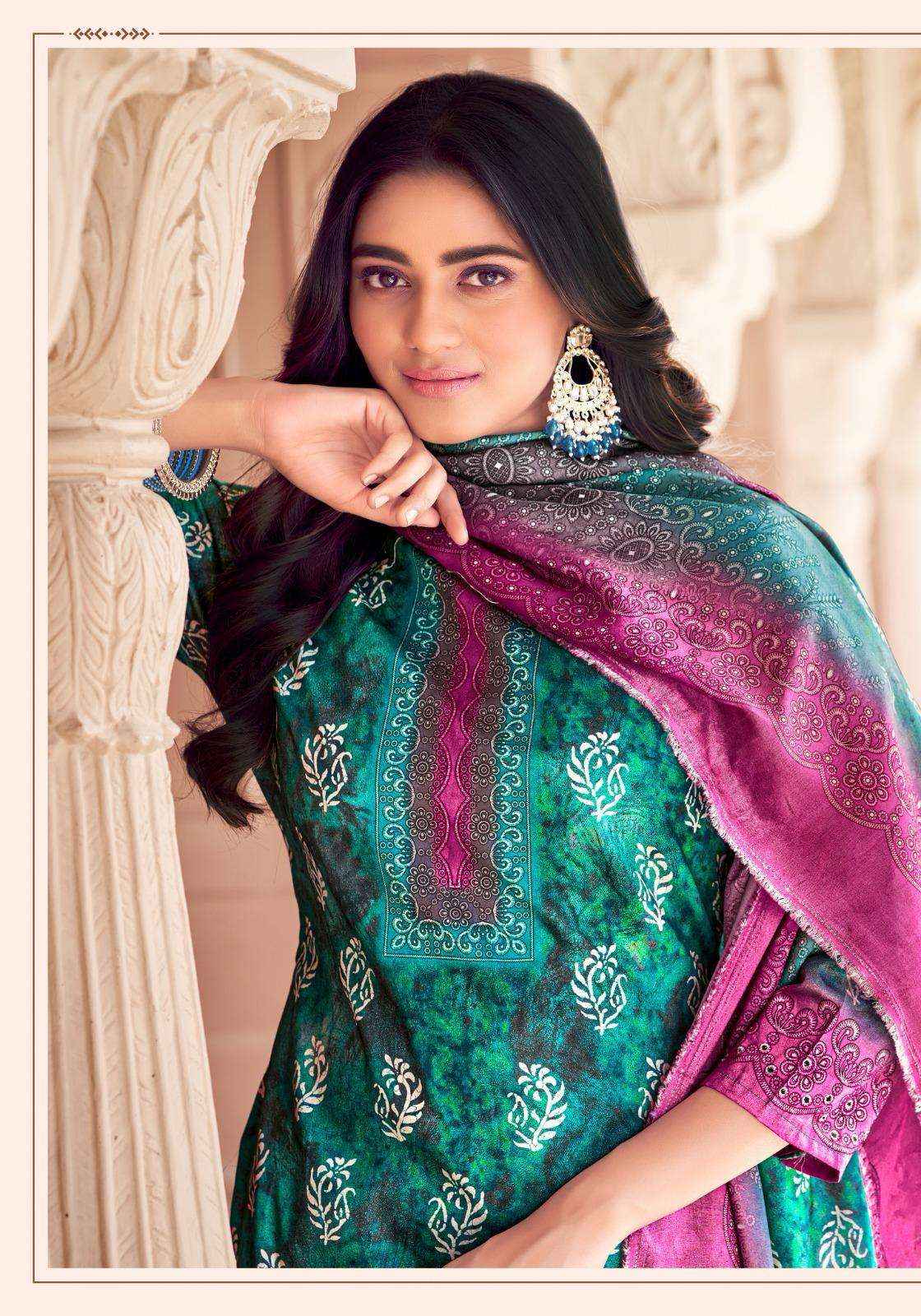 Alok Suit Cardle Light Fancy Work Cotton Dress Material ( 4 Pcs Catalogue )