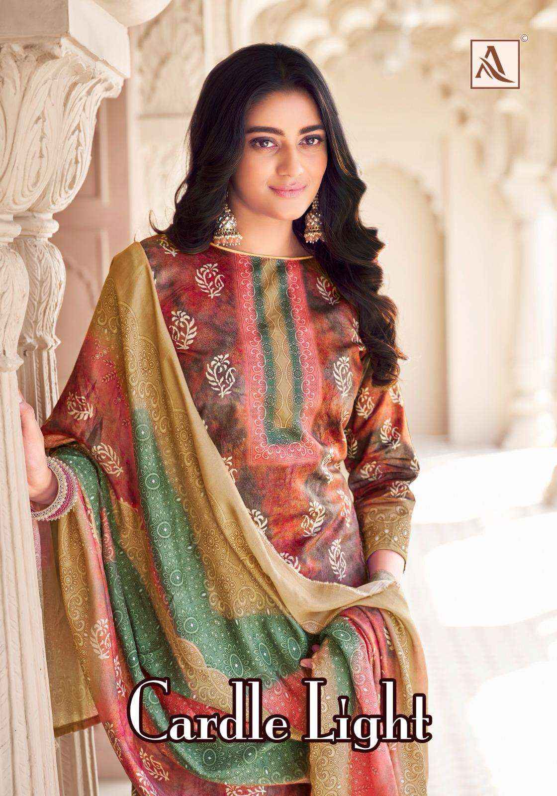 Alok Suit Cardle Light Fancy Work Cotton Dress Material ( 4 Pcs Catalogue )
