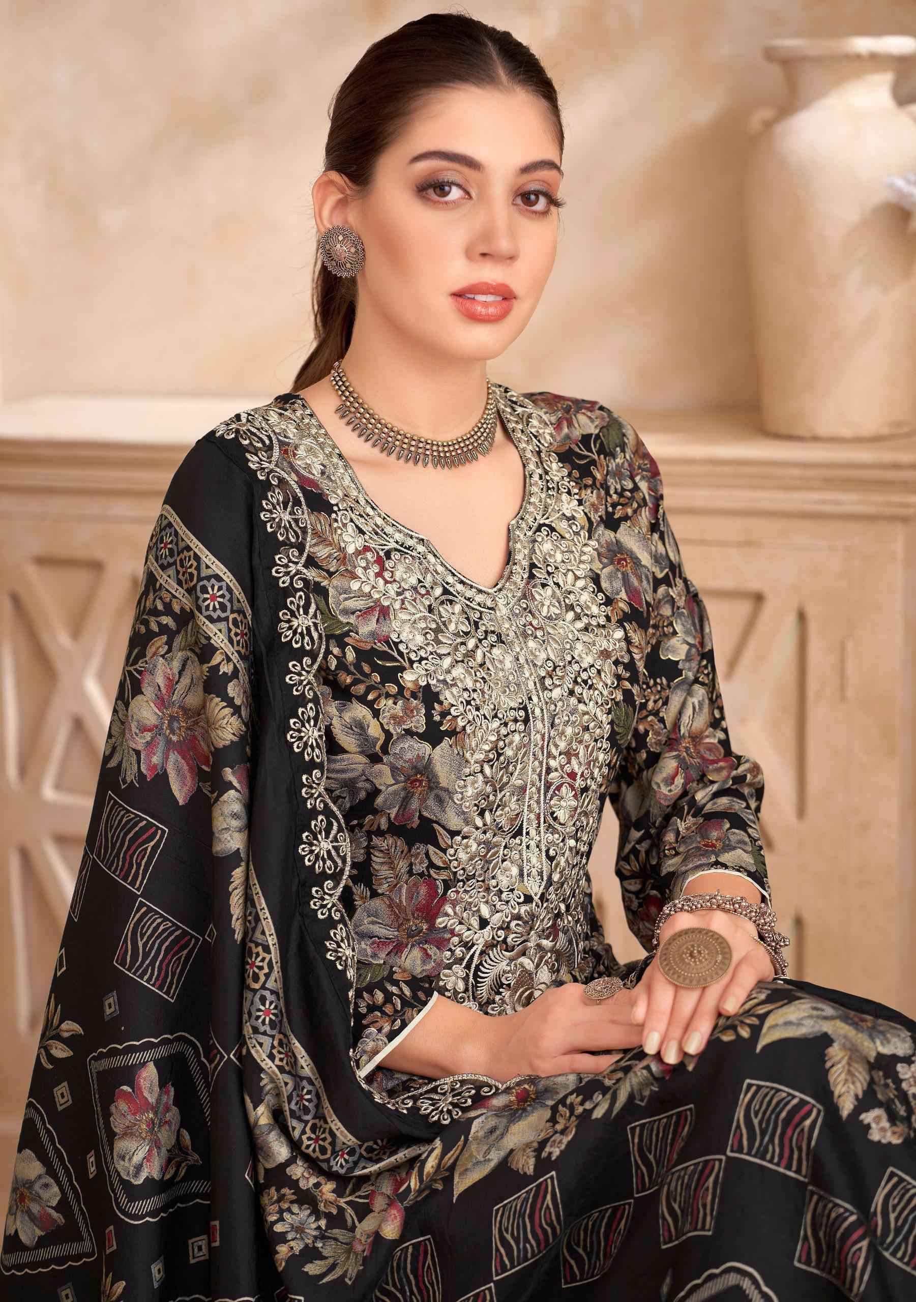 Alok Suits Black Diamond Edition-6 Rayon Dress Material Wholesale Market (6 pcs Catalogue)