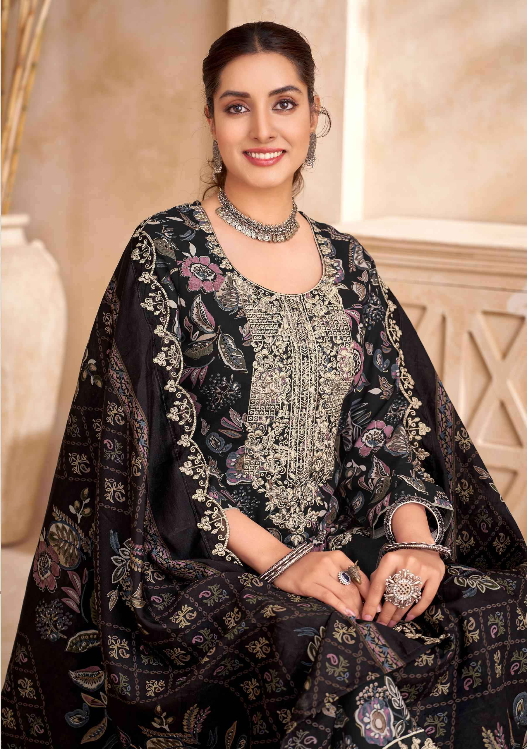 Alok Suits Black Diamond Edition-6 Rayon Dress Material Wholesale Market (6 pcs Catalogue)
