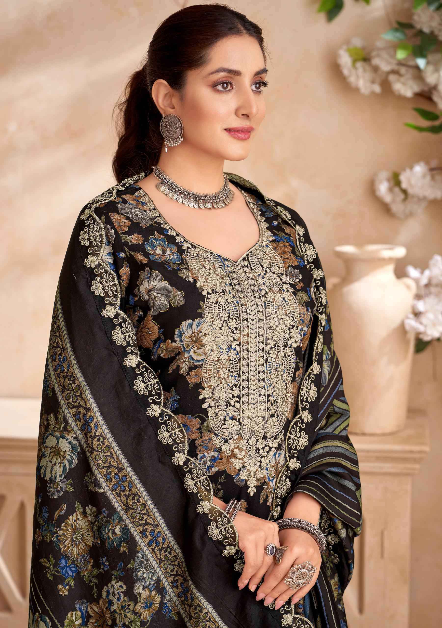 Alok Suits Black Diamond Edition-6 Rayon Dress Material Wholesale Market (6 pcs Catalogue)