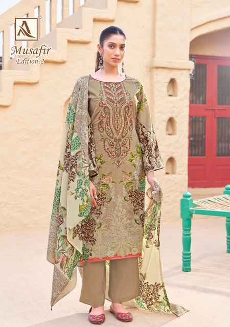 Alok Suits Musafir Edition 2 Cotton Dress Material Wholesale Price ( 8 pcs Catalogue )