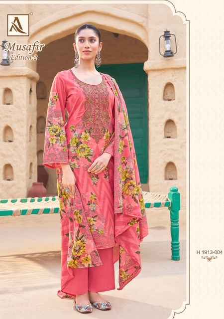 Alok Suits Musafir Edition 2 Cotton Dress Material Wholesale Price ( 8 pcs Catalogue )