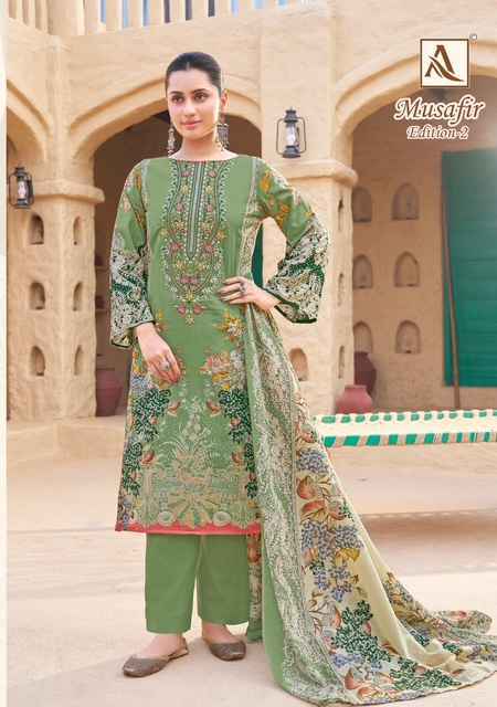 Alok Suits Musafir Edition 2 Cotton Dress Material Wholesale Price ( 8 pcs Catalogue )