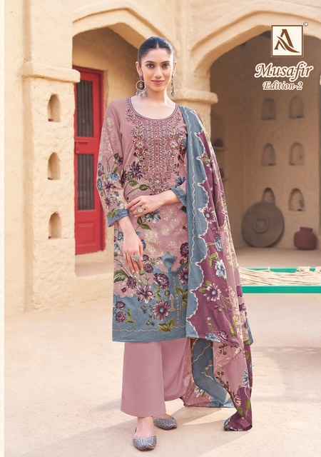 Alok Suits Musafir Edition 2 Cotton Dress Material Wholesale Price ( 8 pcs Catalogue )