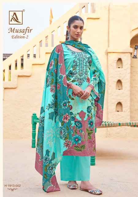 Alok Suits Musafir Edition 2 Cotton Dress Material Wholesale Price ( 8 pcs Catalogue )